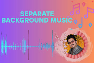 separate background music and songs immediately