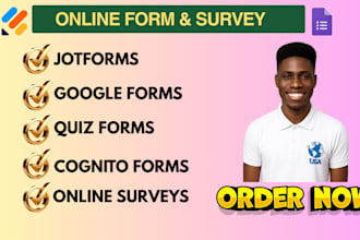 professionally create and fill online surveys using google forms or jotform