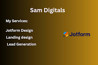 create jotform, google form, type form and online survey form