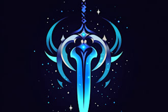 design awesome rpg fantasy or sci fi logo for you