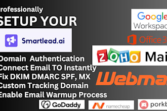 professionally setup smartlead with google workspace or microsoft 365