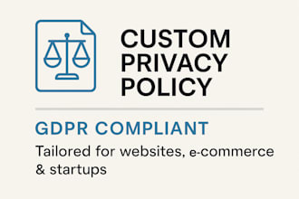 draft a professional privacy policy tailored to your business