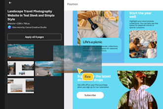 design responsive canva website canva business website canva landing page webapp