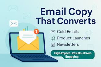 write high converting cold emails and sales email copy