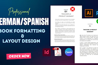 design format spanish ebook espana, german dutch french italian ebook formatting