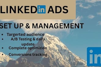 build and manage your linkedin advertisement campaign