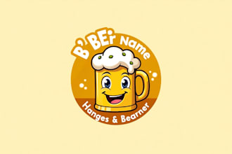 design creative beer mascot logo