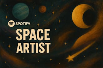 design custom spotify artist banner and header