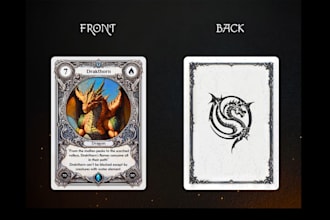 design card game tcg card board game playing card game template card box mockup