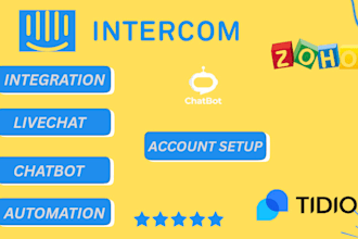 set up and integrate your website chatbot using tidio intercom and manychat