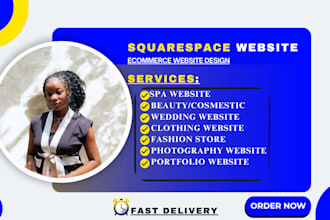 build squarespace ecommerce website, wedding website, photography, portfolio