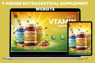 responsive private label health supplement website nutraceutical store peptide
