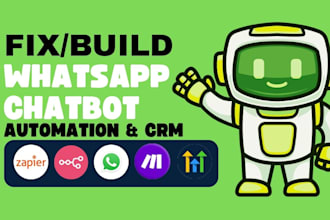 fix whatsapp ai chatbot setup API twilio 360dialog dialogflow zapier bot n8n