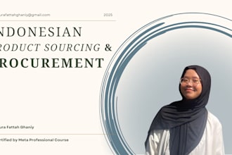 be indonesian product sourcing and procurement agent