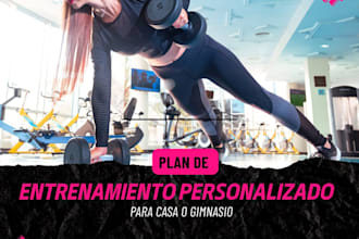 create and design gym workout and home workout plan