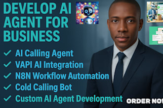 develop ai agent for business using vapi, relevance ai, n8n, cold calling bot