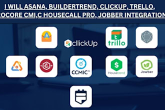 do asana buildertrend clickup trello procore housecall pro jobber integration
