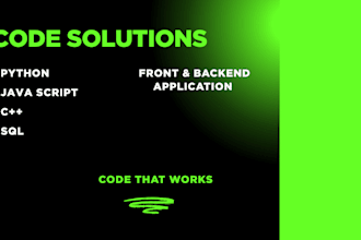 develop python, javascript, c, and database algorithms and applications