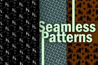 design abstract and geometric seamless patterns for branding