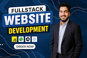 do website development as full stack web developer, front end, backend developer