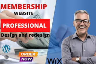 build wordpress membership website, subscription website