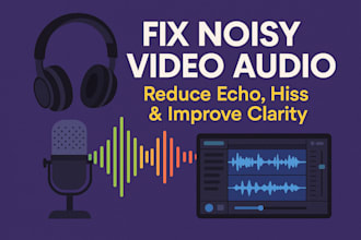 fix noisy audio, remove echo, make your voice sound professional