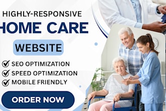 design homecare website, healthcare website, medical website, homecare
