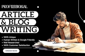 write persuasive high quality articles essays script blog on any topic of choice