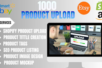 upload shopify amzon ebay etsy wooo commerce product tag listing image design