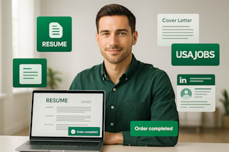 create an ats optimized usajobs federal resume, cover letter