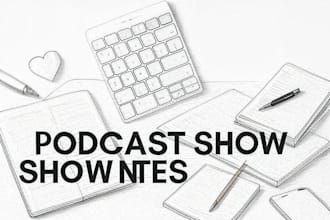 write podcast show notes in 24 hours