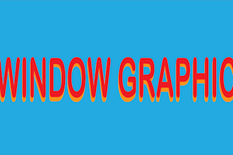 create eye catching window stickers, banners and posters, yards, frame sign
