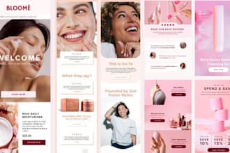 design email newsletter template email automation on brevo mailchimp beehiiv