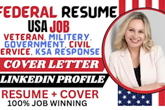 craft me professional federal resume and usajobs for all job level