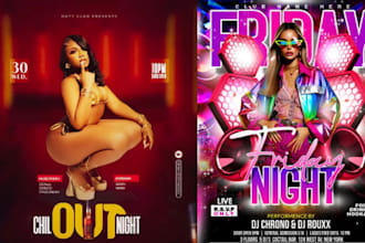 design club sport event party birthday nightclub flyer post design banner