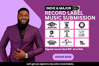submit your music to top record labels to help you get signed artist epk design