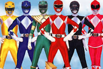 design your custom power ranger with suit and helmet