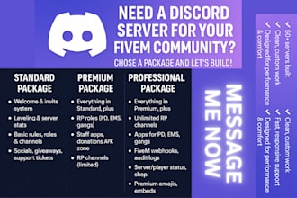 setup a professional discord server for your fivem server