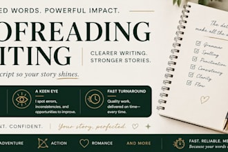 proofread and edit for you