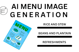 do ai image generation for food menu