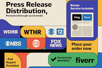 press release distribution for music, companies business brand in USA UK canada