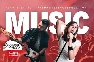 pitch your rock metal music promotion to 900 active playlist curators