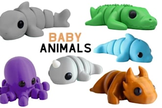 design toy for printing flexi model 3d articulated model articulated toy bjd toy