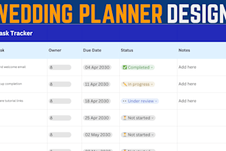 design couple planner sheet wedding and marriage planner canva design expert