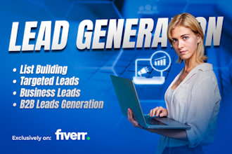 do excel data entry, email lists, and lead generation