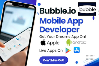 develop, fix or build bubble io app, bubble io website, bubble mvp for saas app