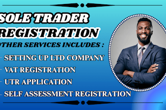 do your ltd,sole trader registration and UK business setup