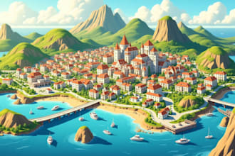 do vector map, city map, map design, map illustration, fantasy map