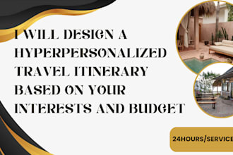 design a hyperpersonalized travel itinerary based on your interests and budget