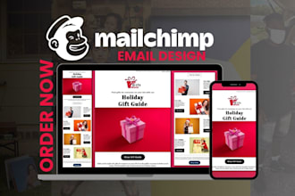 design mailchimp email template, mailchimp automation, contact form